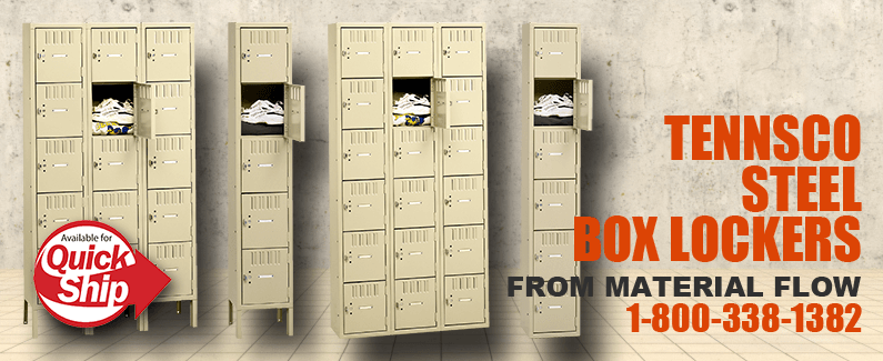 Tennsco steel box lockers from Material Flow